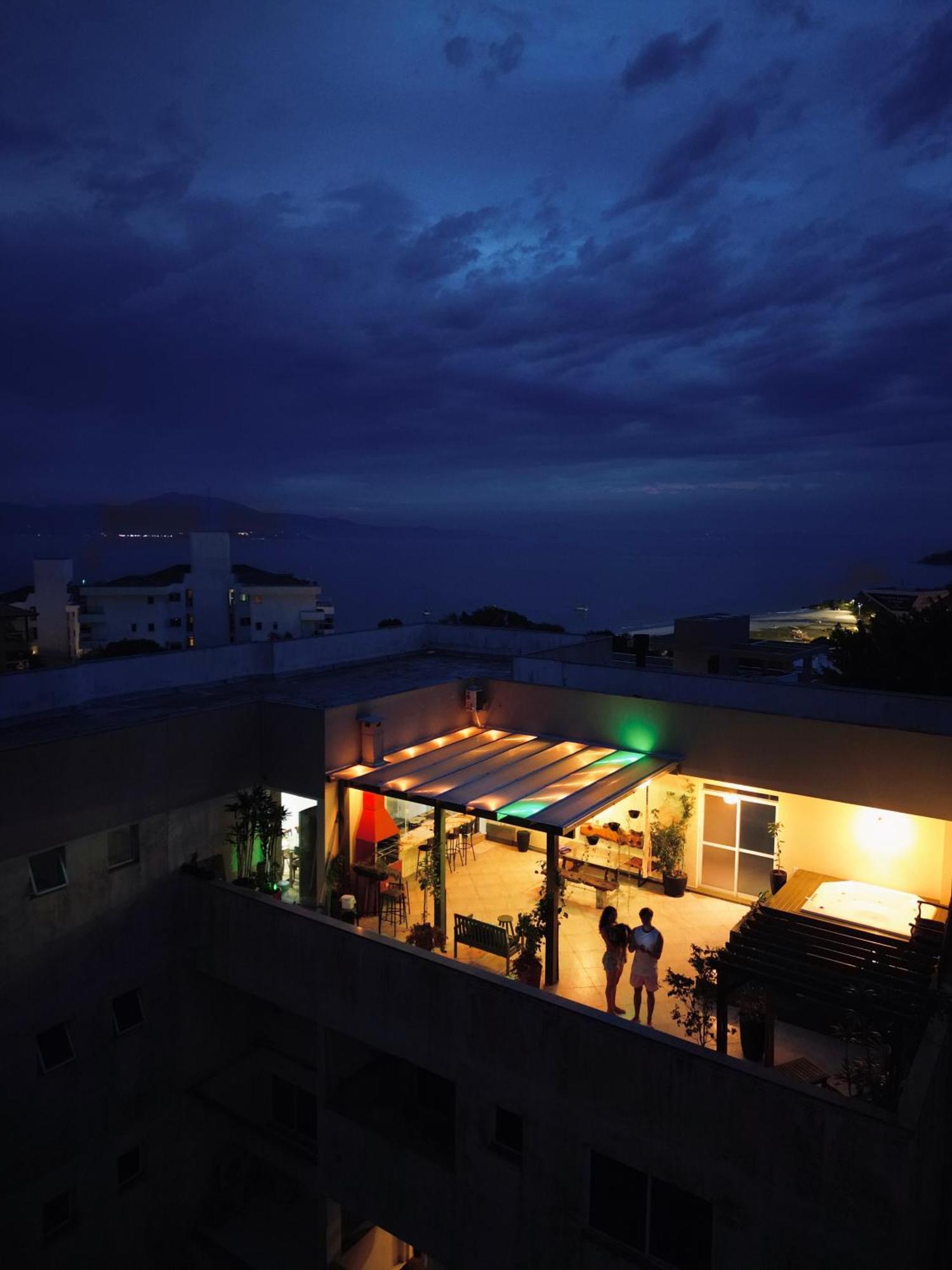 Jurere Cobertura 400M Do Mar Vista Linda Leilighet Florianópolis Eksteriør bilde